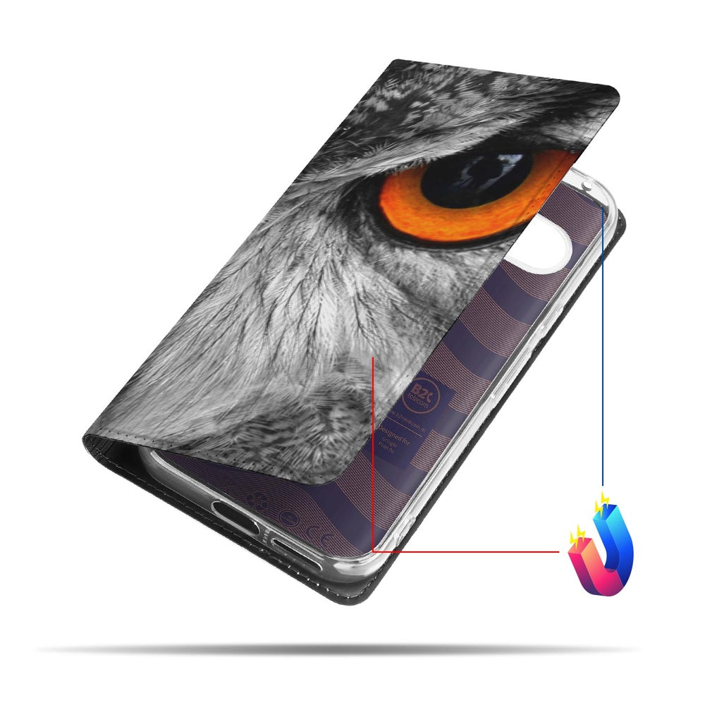 Google Pixel 9a Book Case Uil design close-up