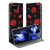 Bookcase Google Pixel 9a Valentine telefoonhoesje met rozen en hartjes vooraanzicht