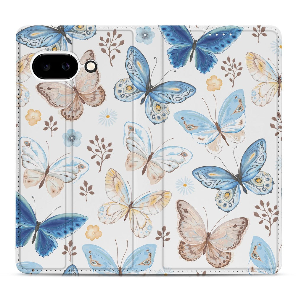 Google Pixel 9a Telefoonhoesje Vlinder vlinders design bovenaanzicht