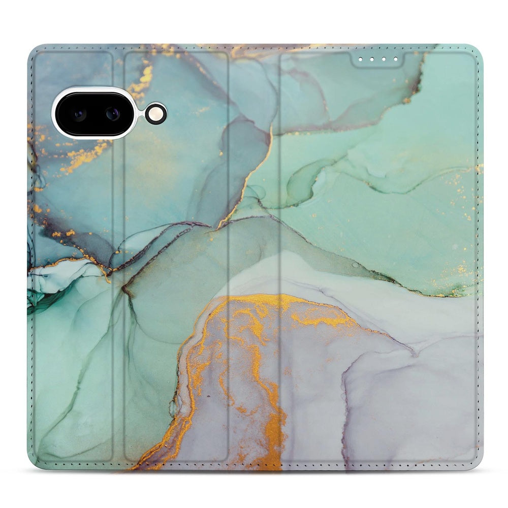 Google Pixel 9a Book Cover Watercolor Mix design watercolor front view
