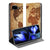 Google Pixel 9a Book Wallet Case Wereldkaart vintage wereldkaart design bruin