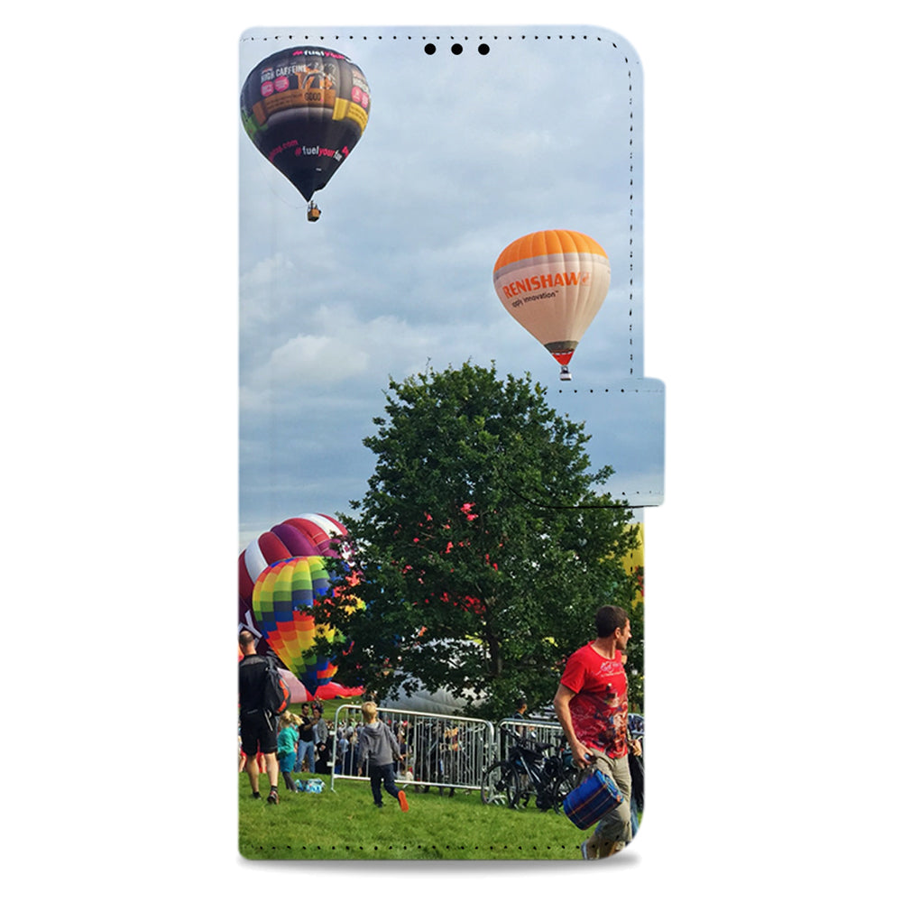 Galaxy A21s Hoesje Ontwerpen met Foto's smartphones hoesje met luchtballonnen en mensen in het park