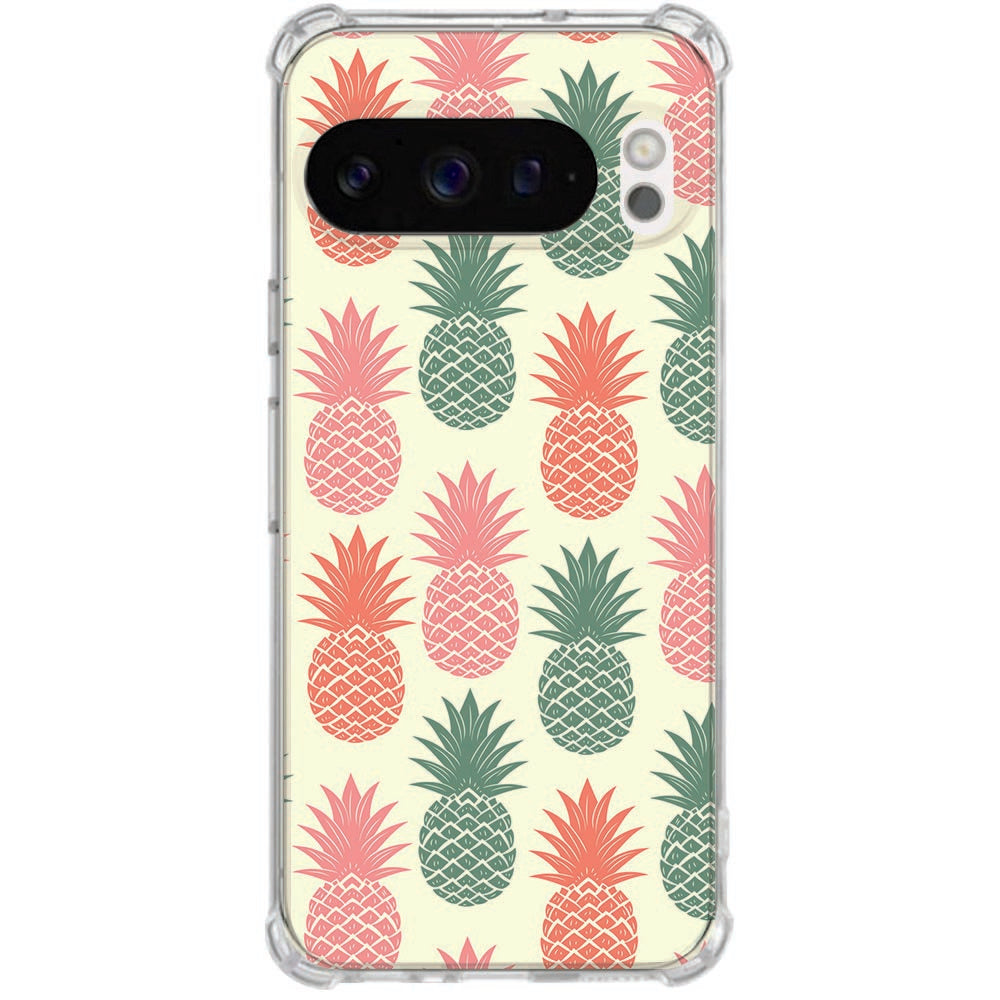 Google Pixel 10 | Pixel 10 Pro Softcase back cover Ananas Schokbestendig