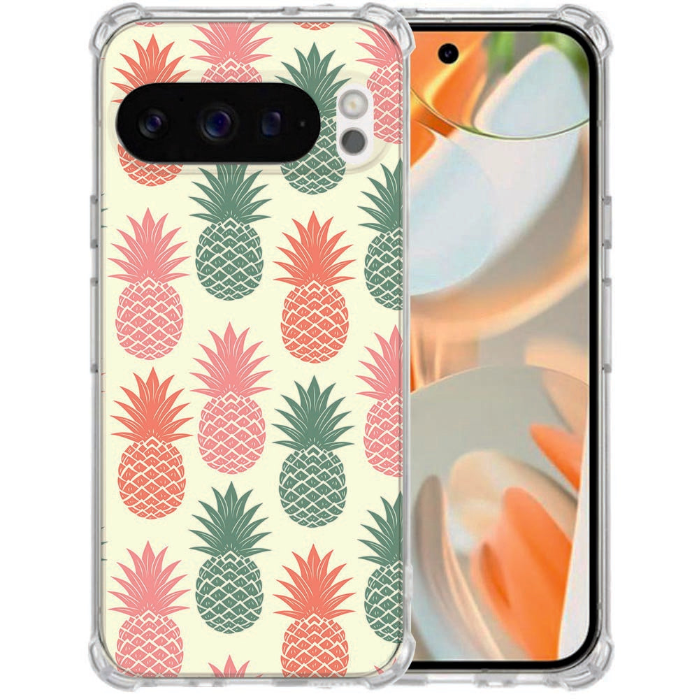 Google Pixel 10 | Pixel 10 Pro Softcase back cover Ananas Schokbestendig