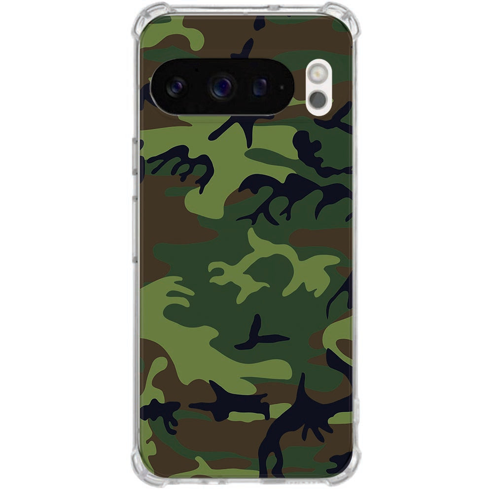 Google Pixel 10 | Pixel 10 Pro Flexibele back cover Army Dark Antishock