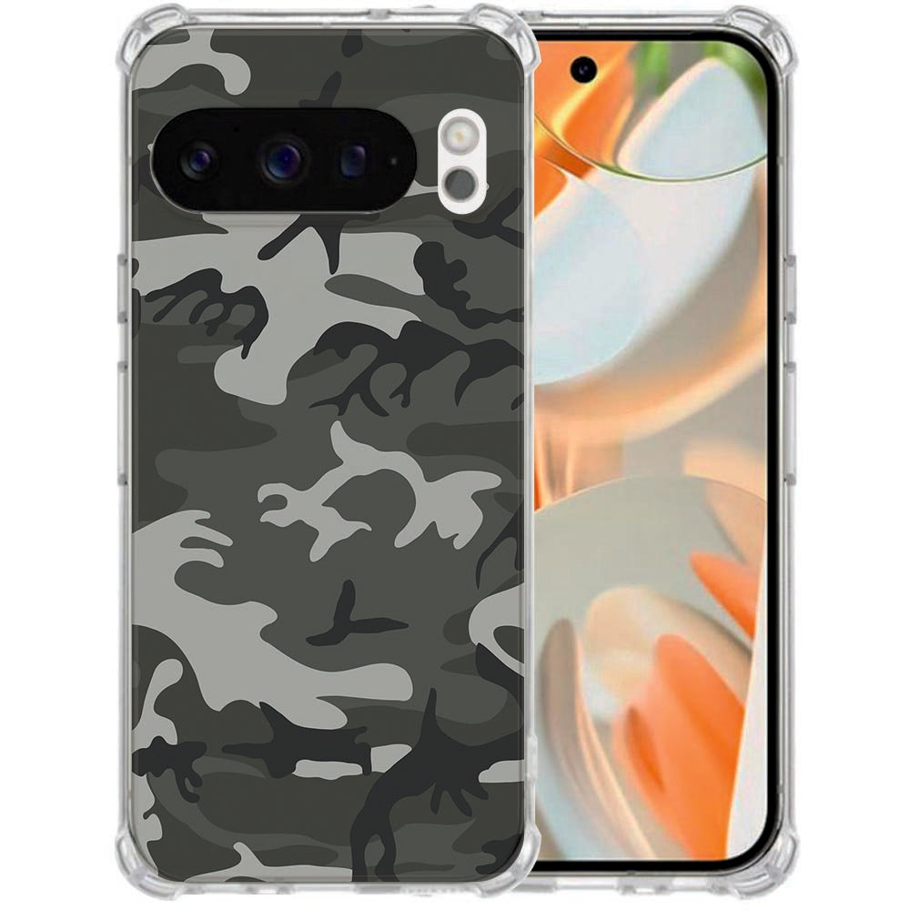 TPU Siliconen Hoesje Google Pixel 10 | Pixel 10 Pro Army Light Valbestendig