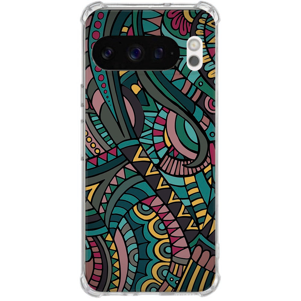 Google Pixel 10 | Pixel 10 Pro TPU Back Cover Aztec Schokbestendig