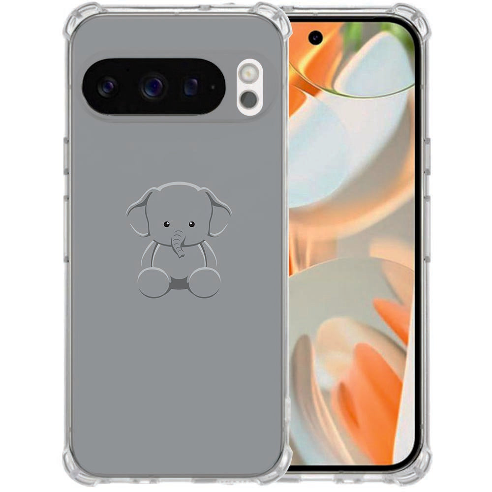 Google Pixel 10 | Pixel 10 Pro Flexibele back cover Baby Olifant Valbestendig