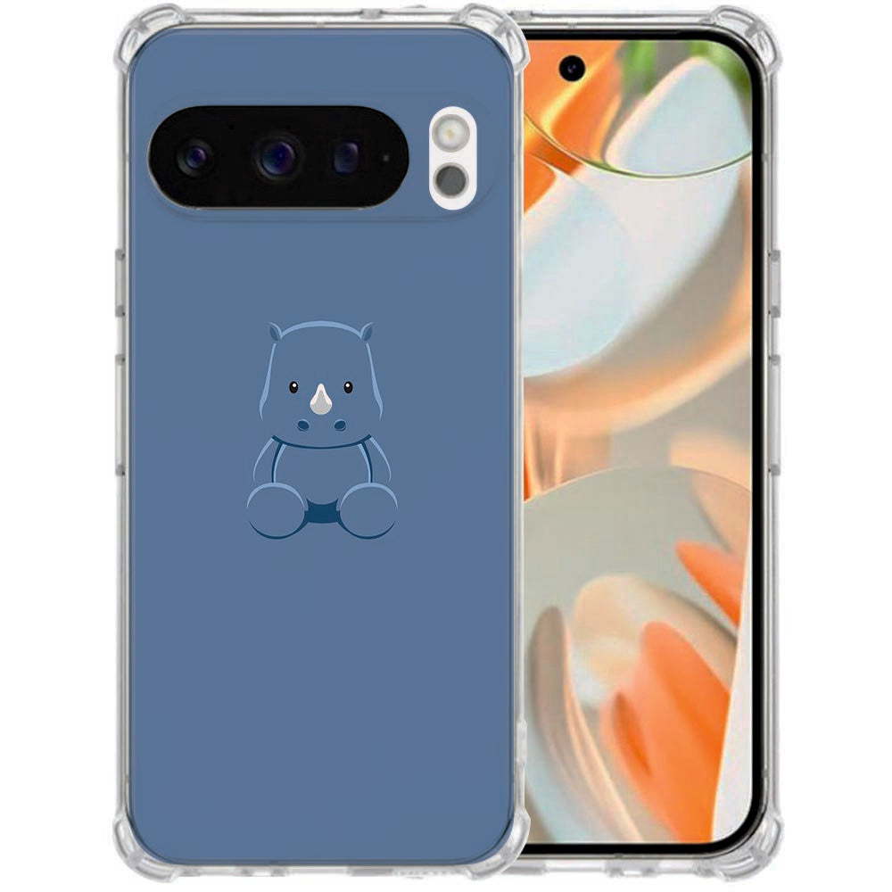 Google Pixel 10 | Pixel 10 Pro TPU Siliconen Hoesje Baby Rhino Shockproof