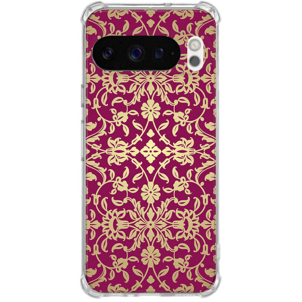 Softcase Backcover Hoesje Google Pixel 10 | Pixel 10 Pro Barok Pink Schokbestendig