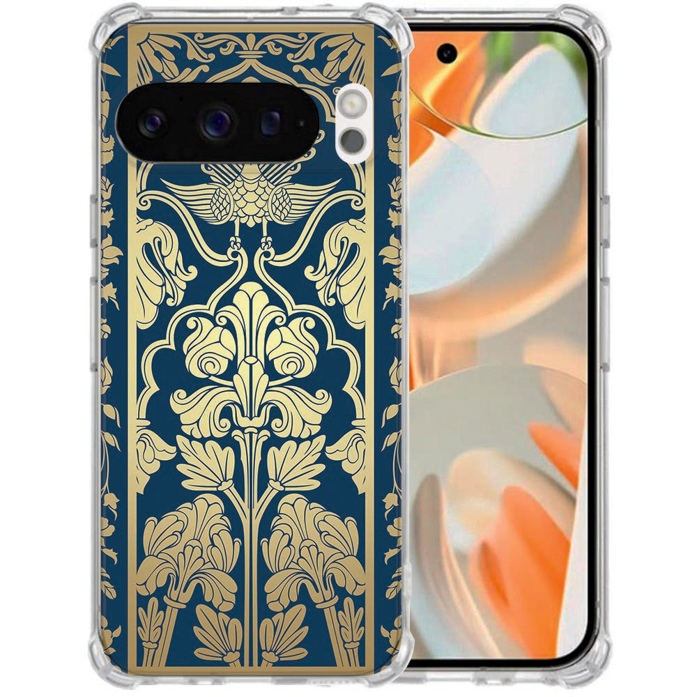 Google Pixel 10 | Pixel 10 Pro TPU Back Cover Beige Flowers Antishock