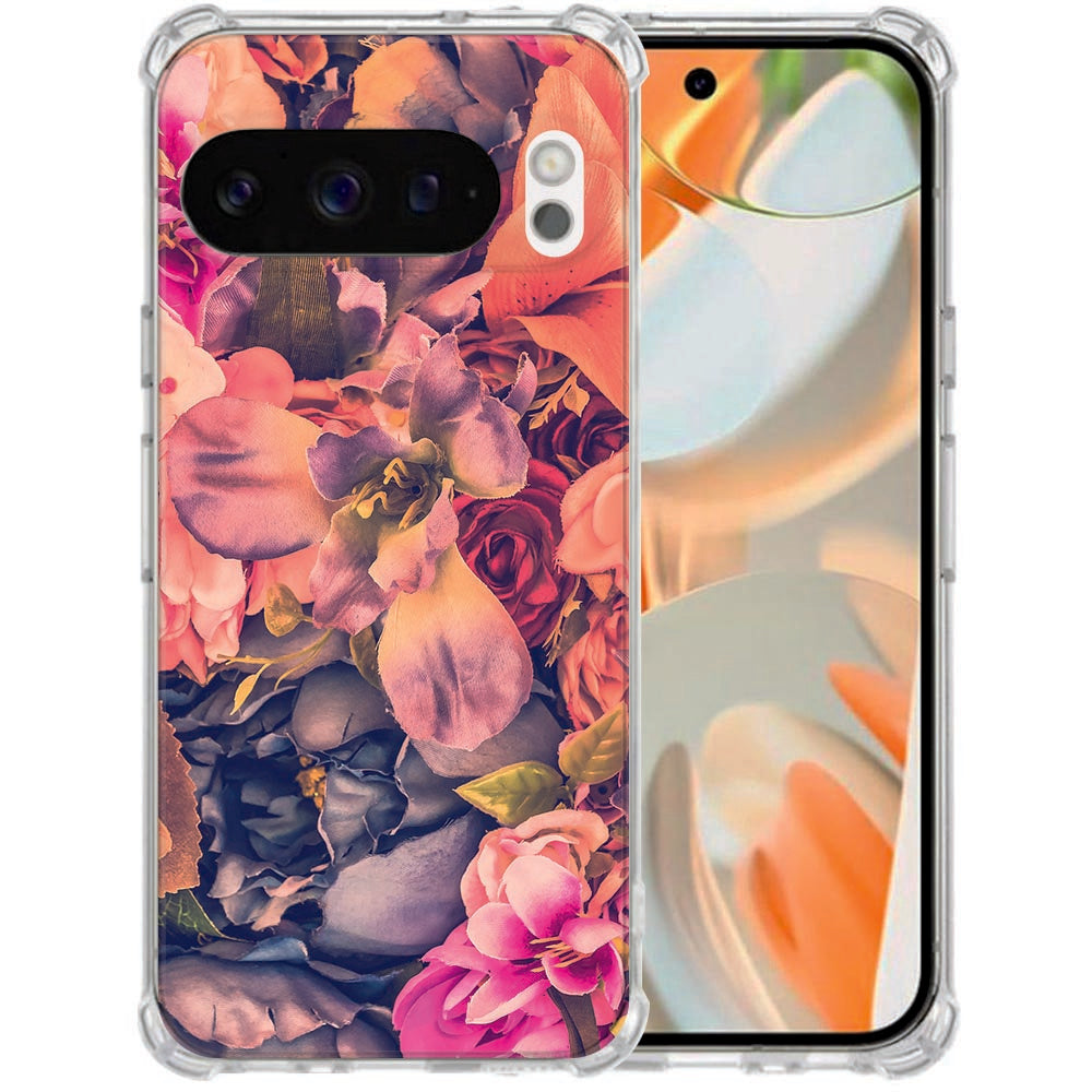 Google Pixel 10 | Pixel 10 Pro Softcase back cover Bosje Bloemen Shockproof