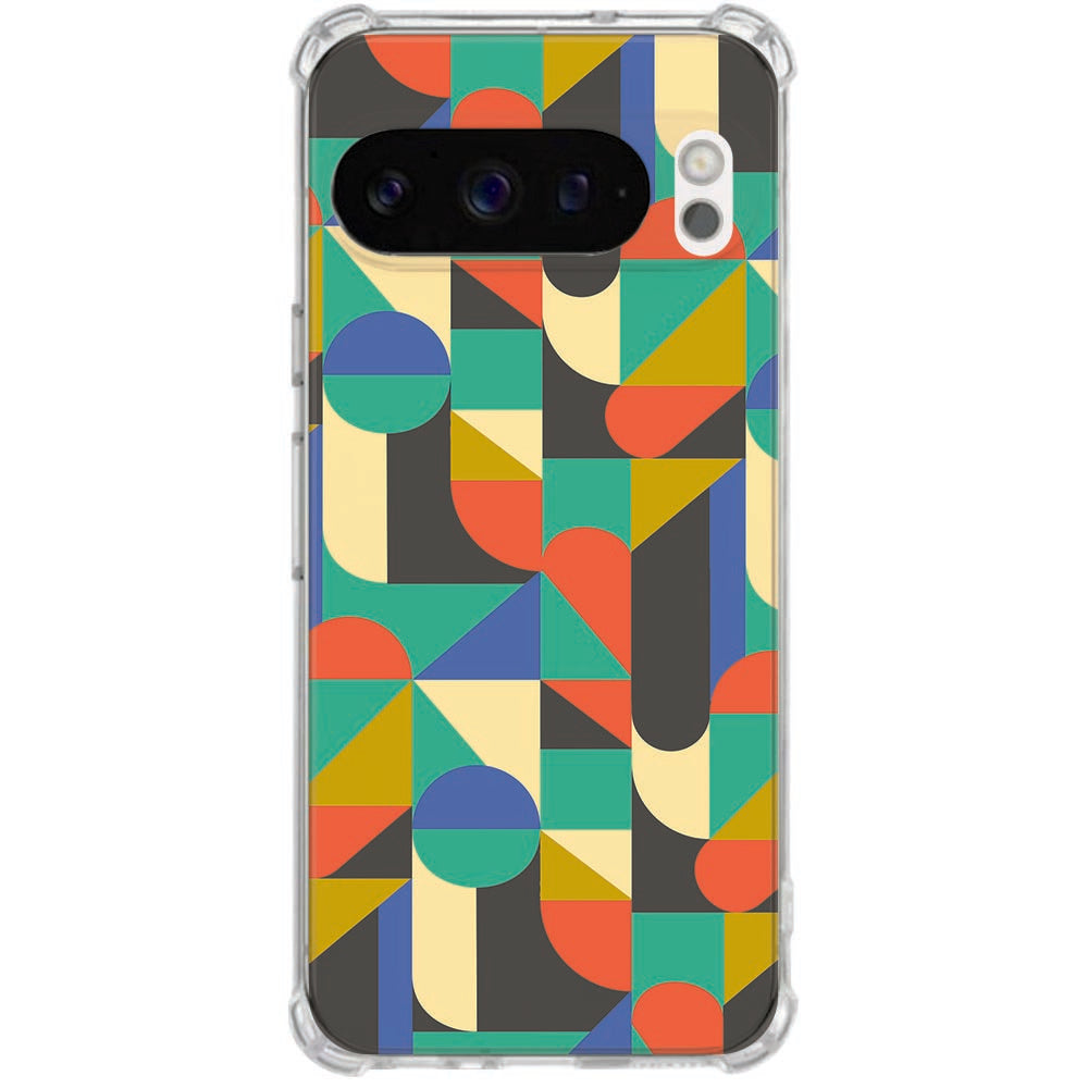 Google Pixel 10 | Pixel 10 Pro Flexibele back cover Funky Retro Valbestendig