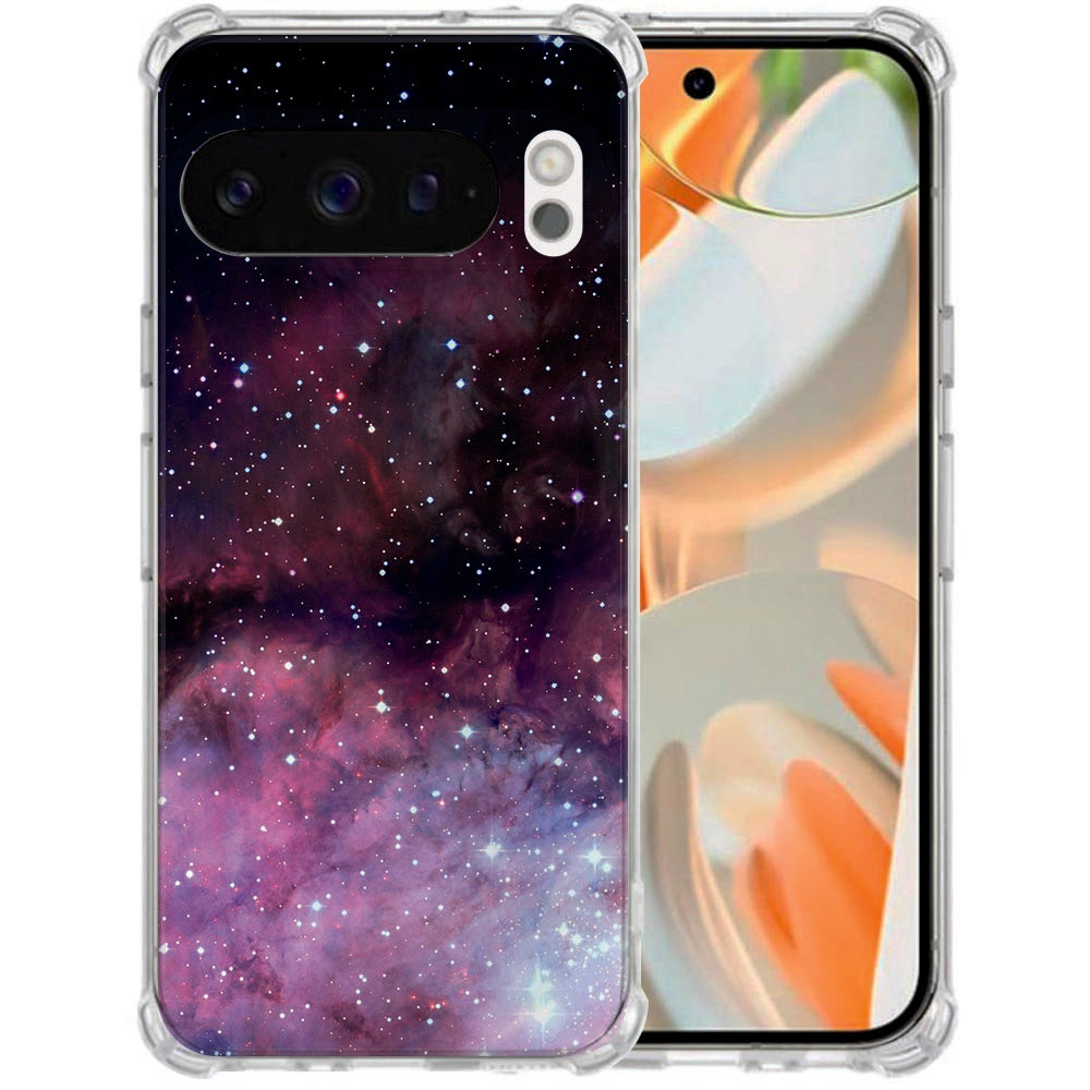 Google Pixel 10 | Pixel 10 Pro Siliconen Hoesje Galaxy Shockproof