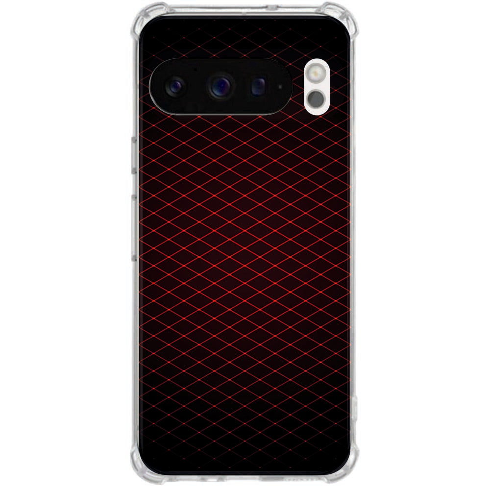 Google Pixel 10 | Pixel 10 Pro TPU Back Cover Geruit Rood Antishock