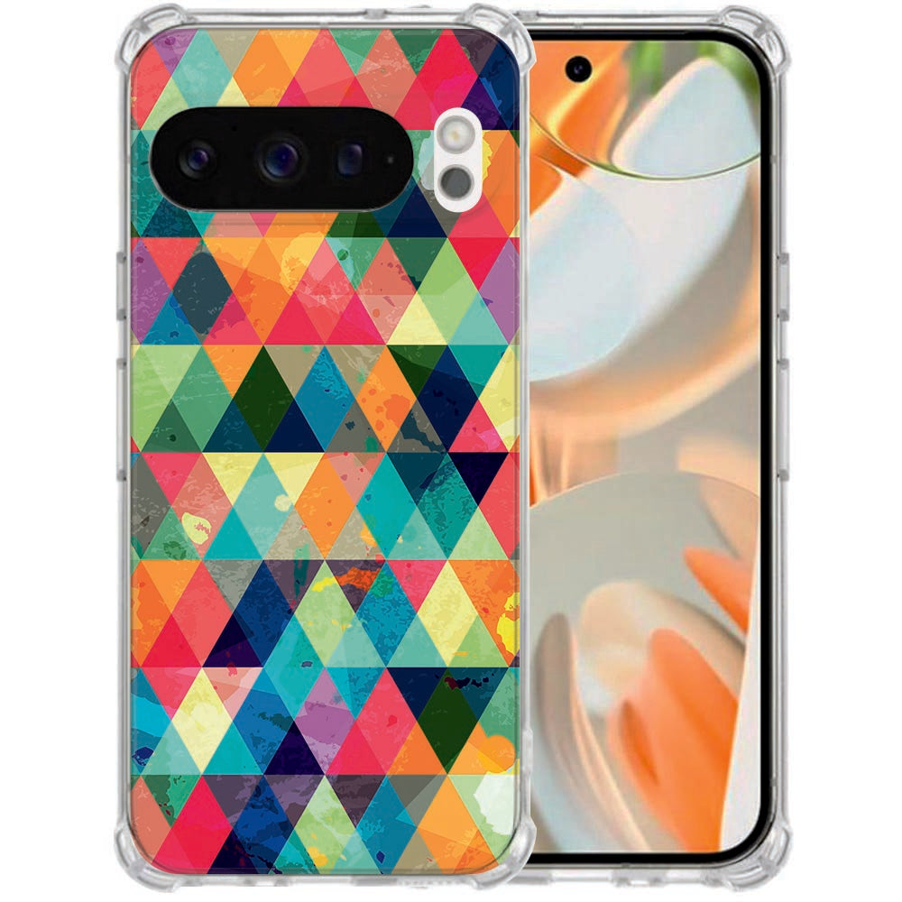 Google Pixel 10 | Pixel 10 Pro Backcover Hoesje Geruit Schokbestendig
