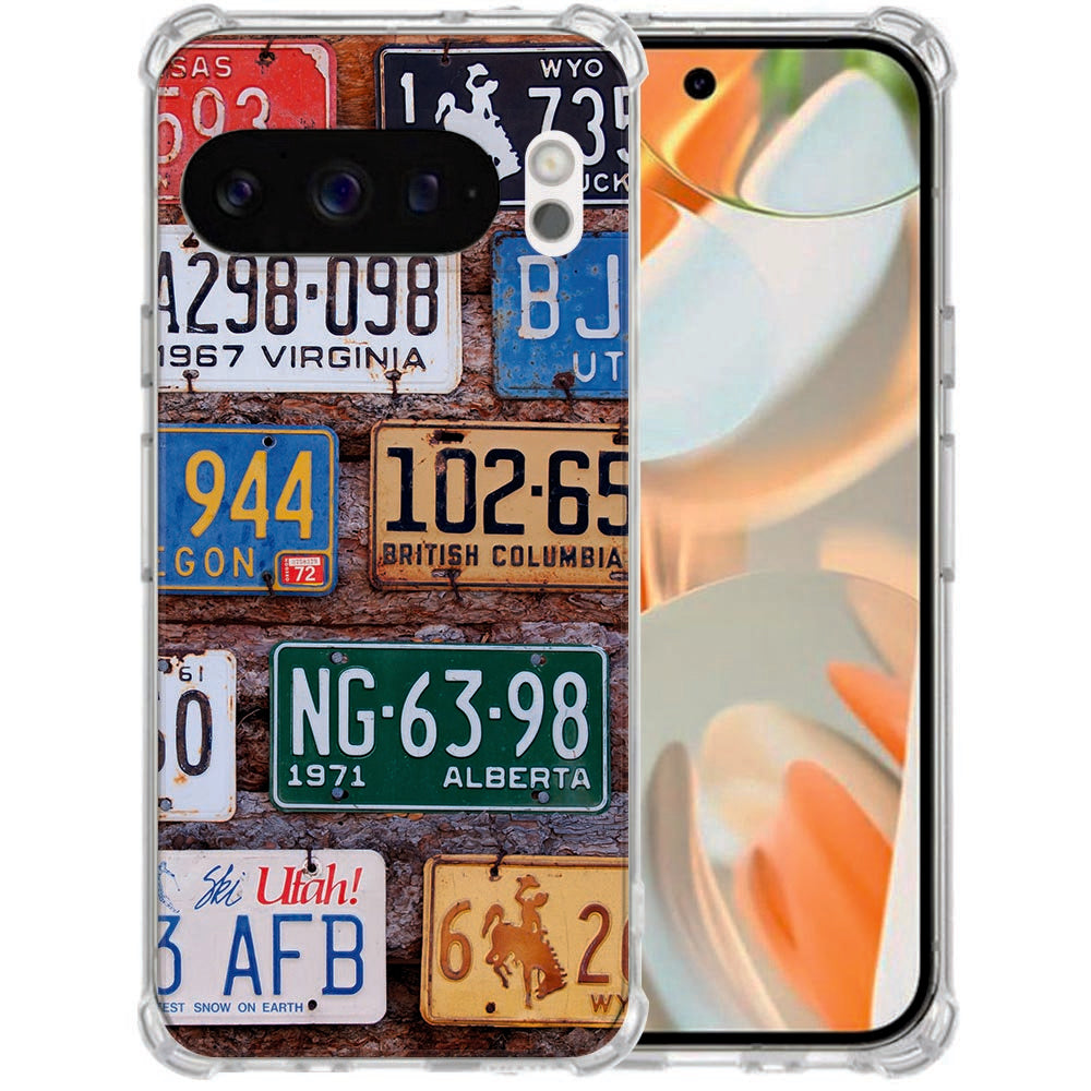 Google Pixel 10 | Pixel 10 Pro Backcover Hoesje Kentekenplaten Antishock