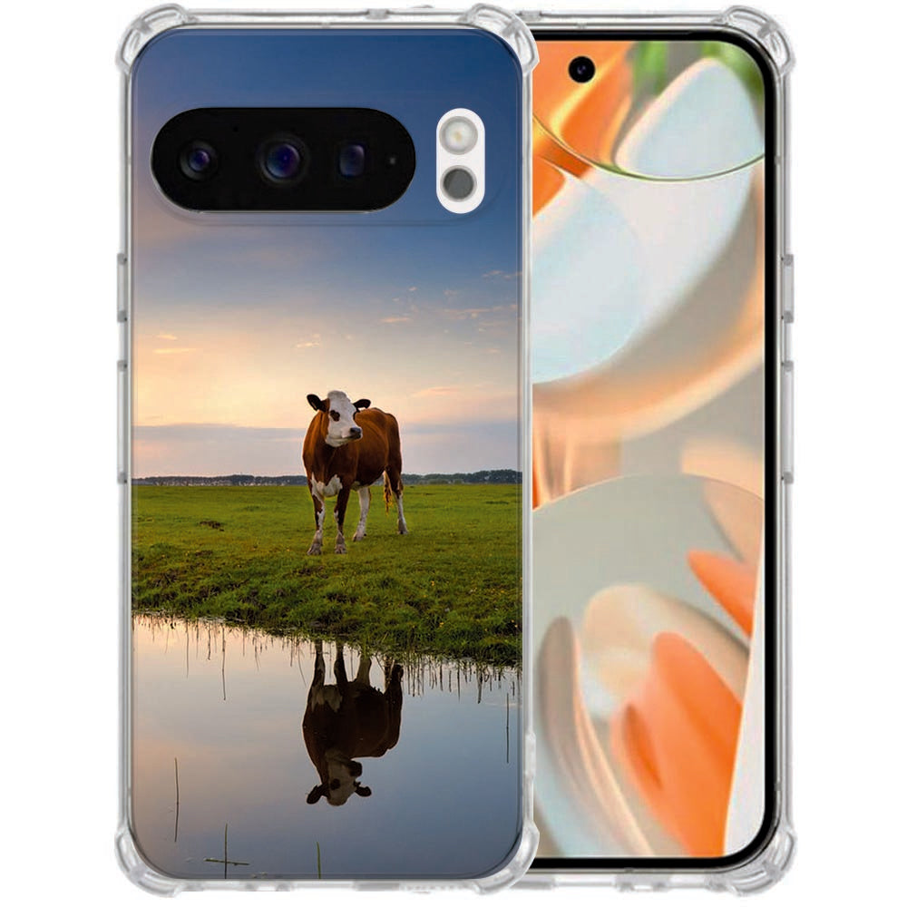 Google Pixel 10 | Pixel 10 Pro TPU Back Cover Koe Valbestendig
