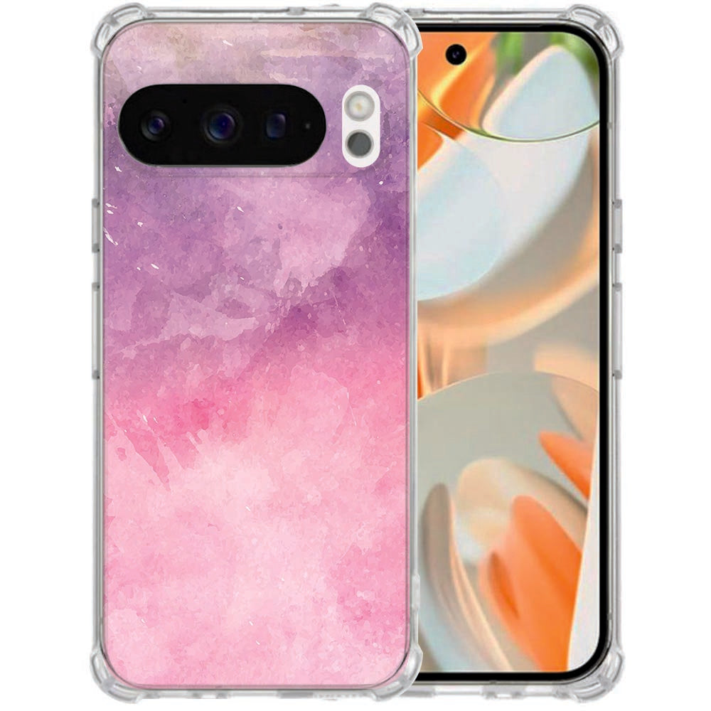 TPU Back Cover Google Pixel 10 | Pixel 10 Pro Pink Purple Paint Antishock