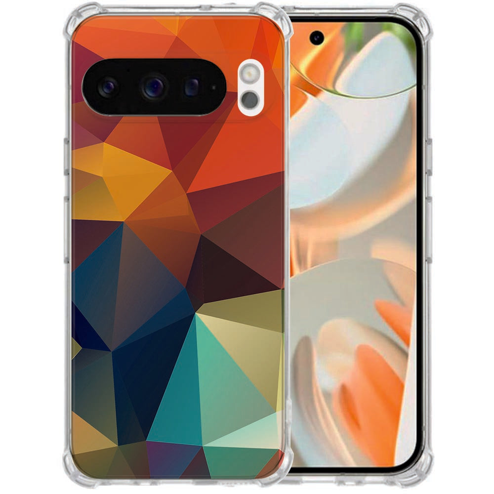 TPU Back Cover Google Pixel 10 | Pixel 10 Pro Polygon Color Shockproof