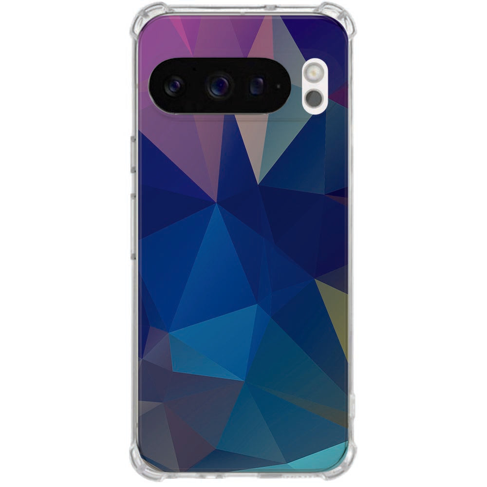 Softcase Google Pixel 10 | Pixel 10 Pro Polygon Dark Schokbestendig