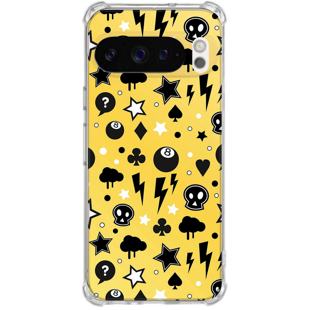 TPU Back Cover Google Pixel 10 | Pixel 10 Pro Punk Yellow Antishock