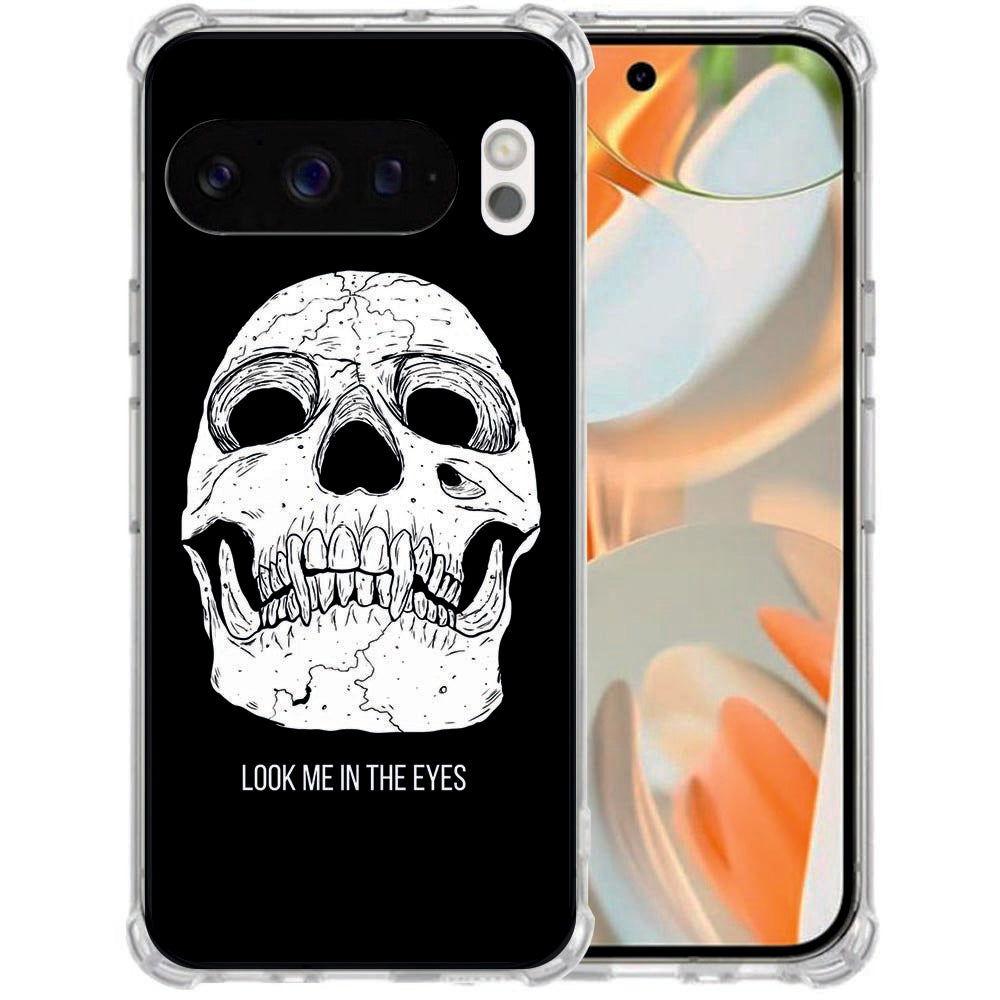 TPU Back Cover Google Pixel 10 | Pixel 10 Pro Skull Eyes Schokbestendig