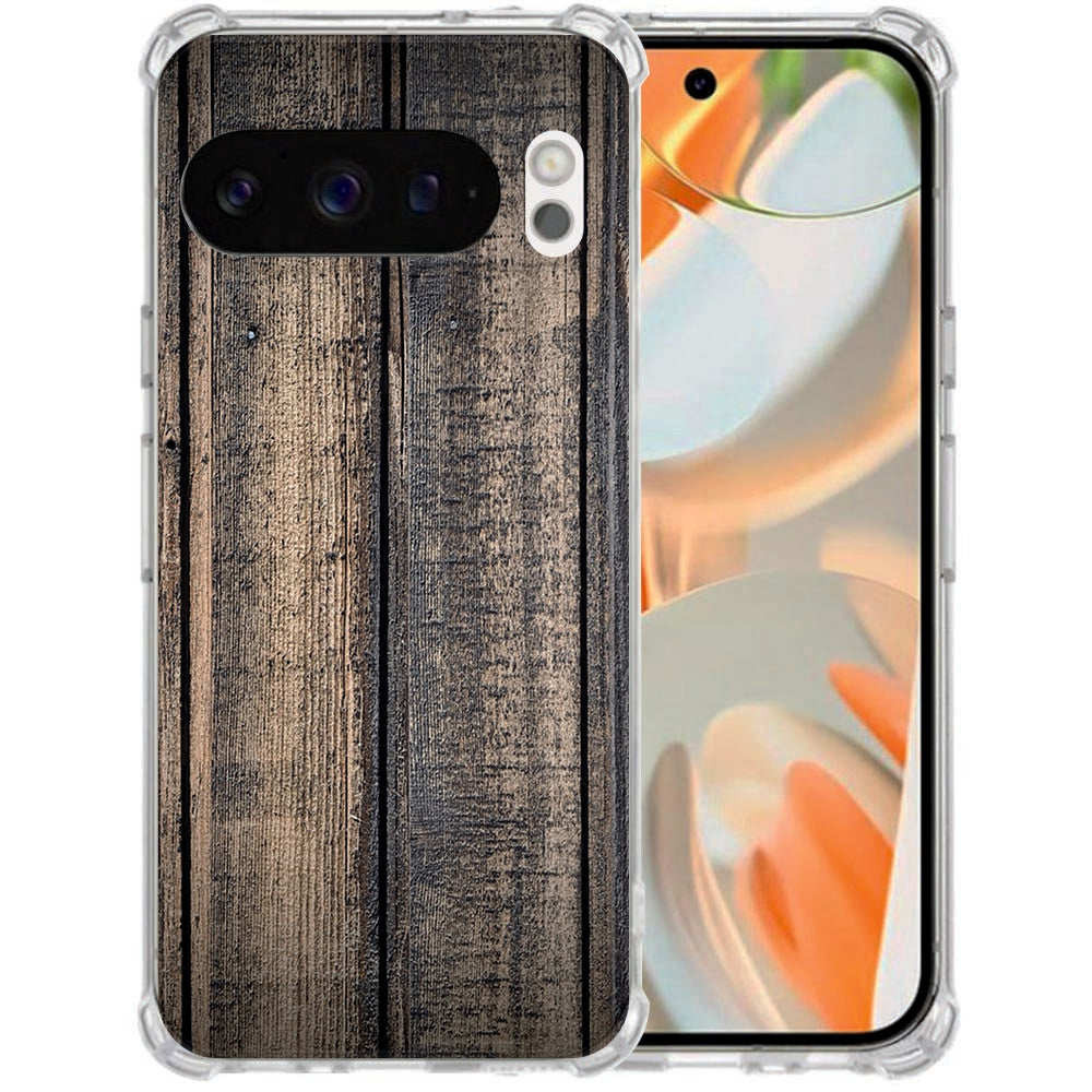 TPU Siliconen Hoesje Google Pixel 10 | Pixel 10 Pro Steigerhout Shockproof