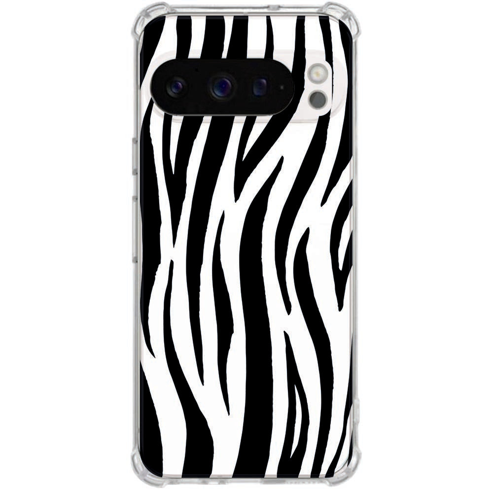 Flexibele Backcover Hoesje Google Pixel 10 | Pixel 10 Pro Zebra Valbestendig