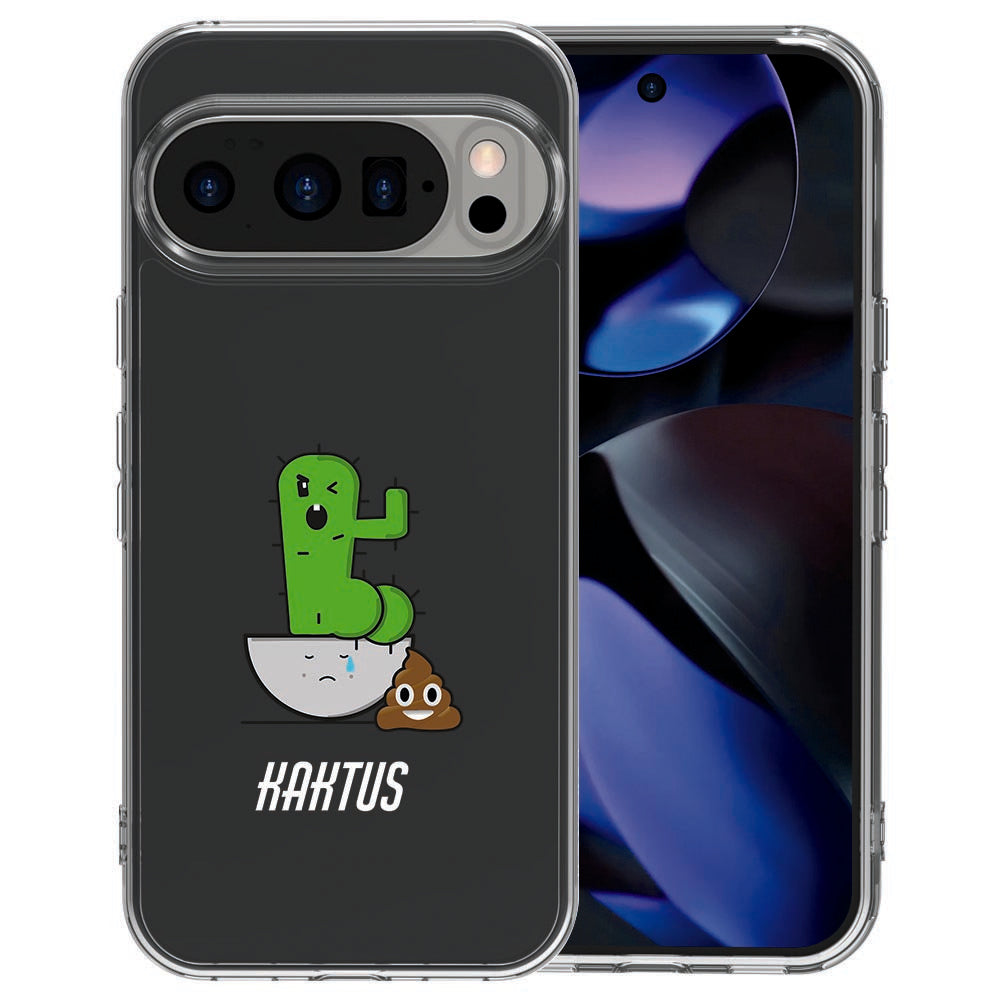 Pixel 10 Pro back cover Cactus Poo in kleurrijk op transparant
