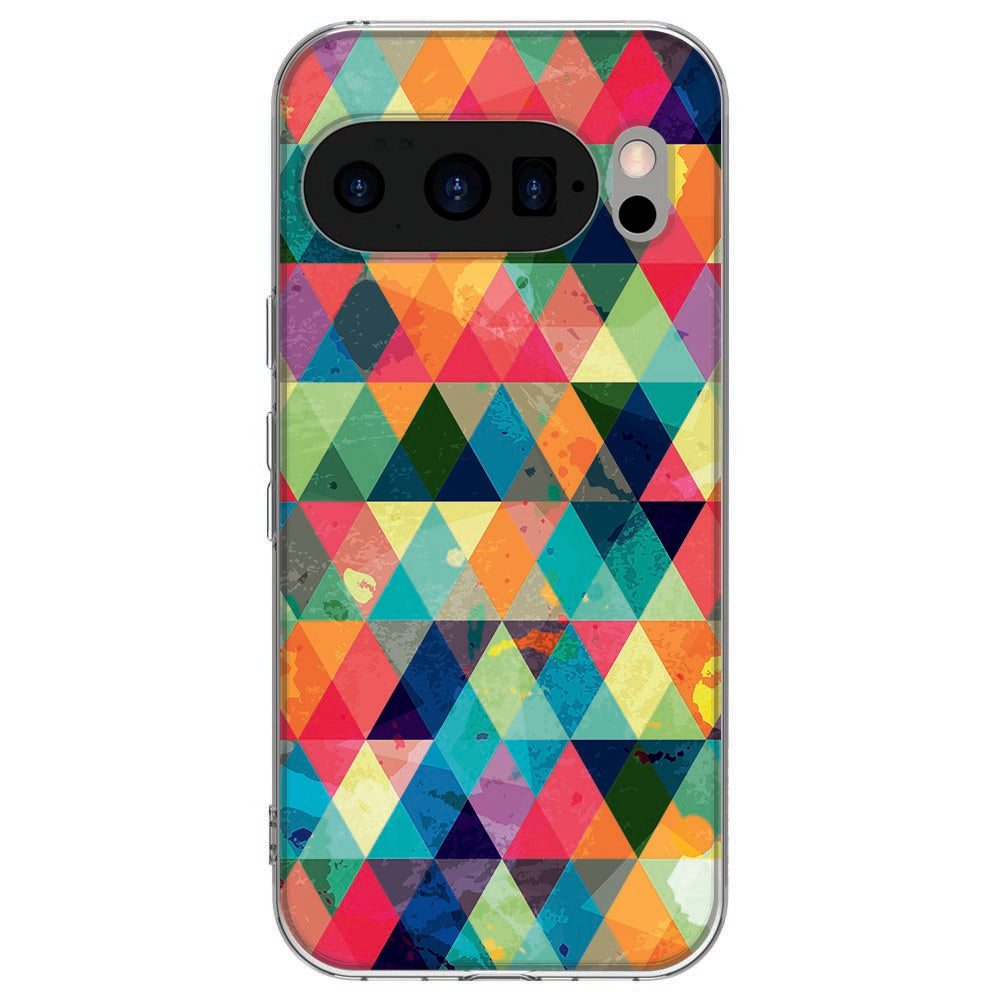 Achterkant van Google Pixel 10 / 10 Pro TPU hoesje Geruit