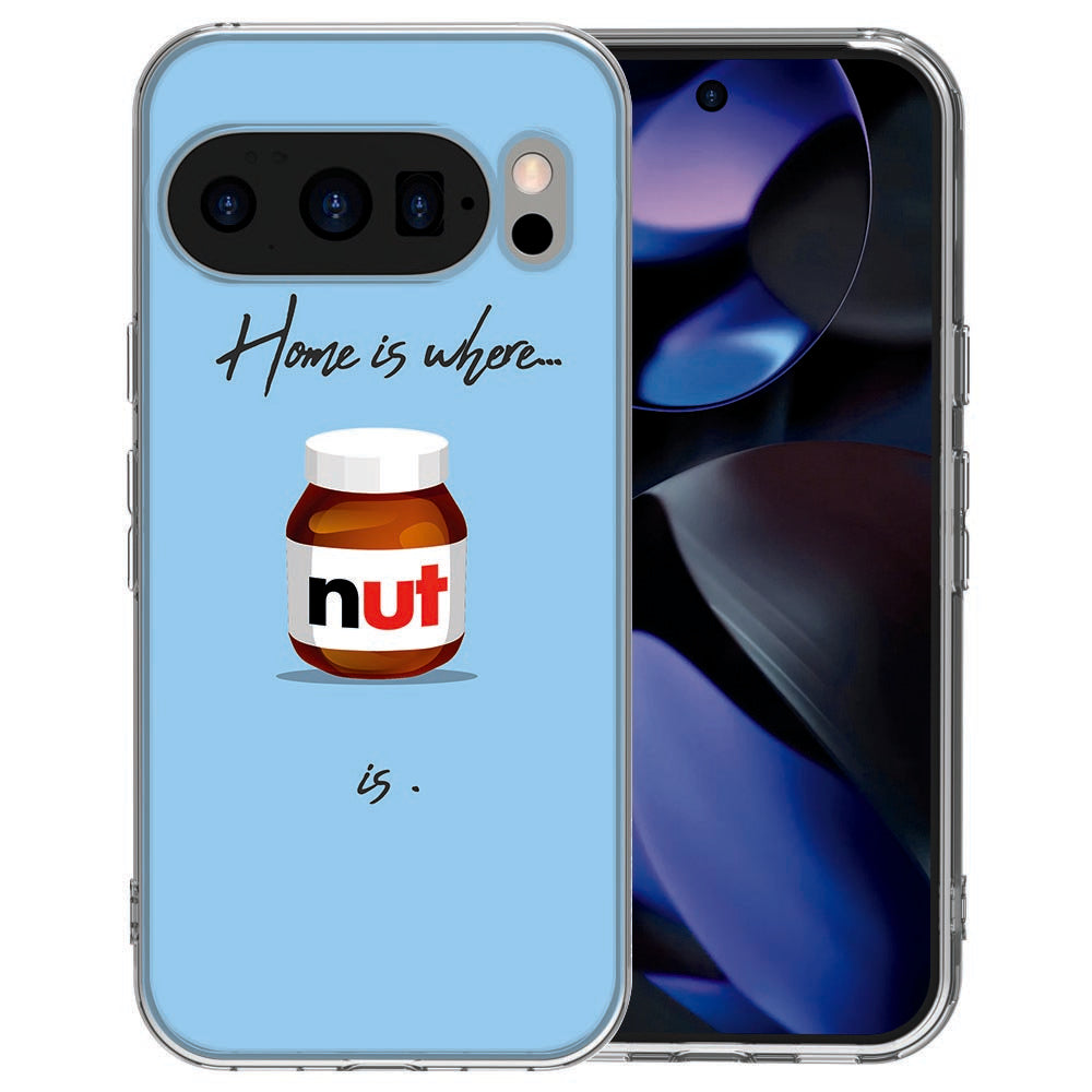 Pixel 10 Pro back cover Nut Home in rustig blauw