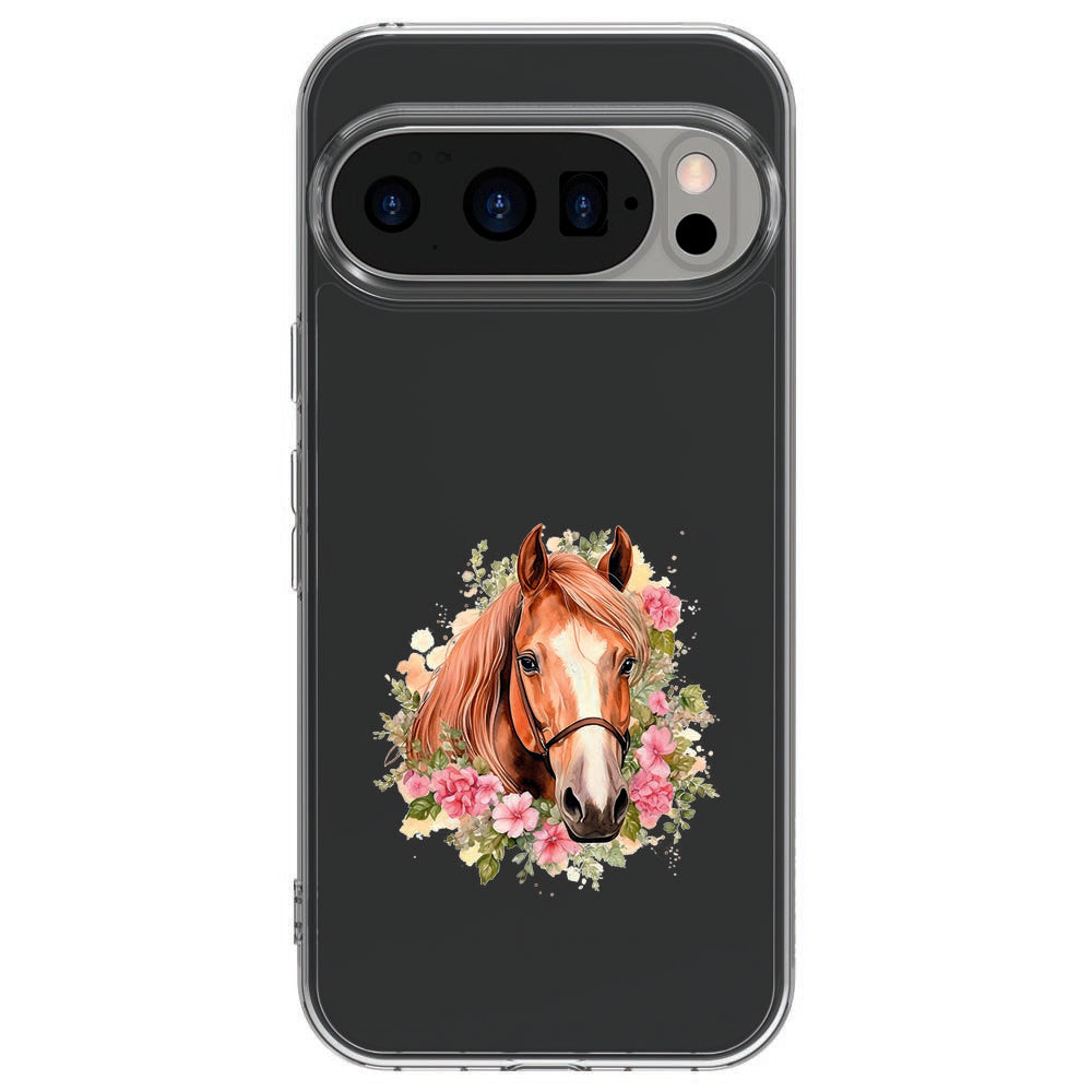 Achterkant van Google Pixel 10 / 10 Pro TPU hoesje Paard