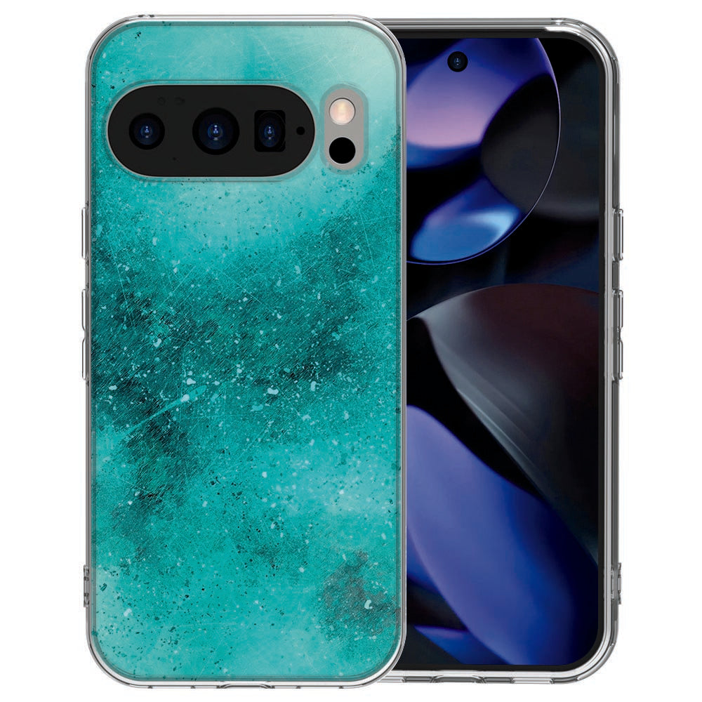 Painting Blue hoesje voor Pixel 10 met soft-touch TPU afwerking