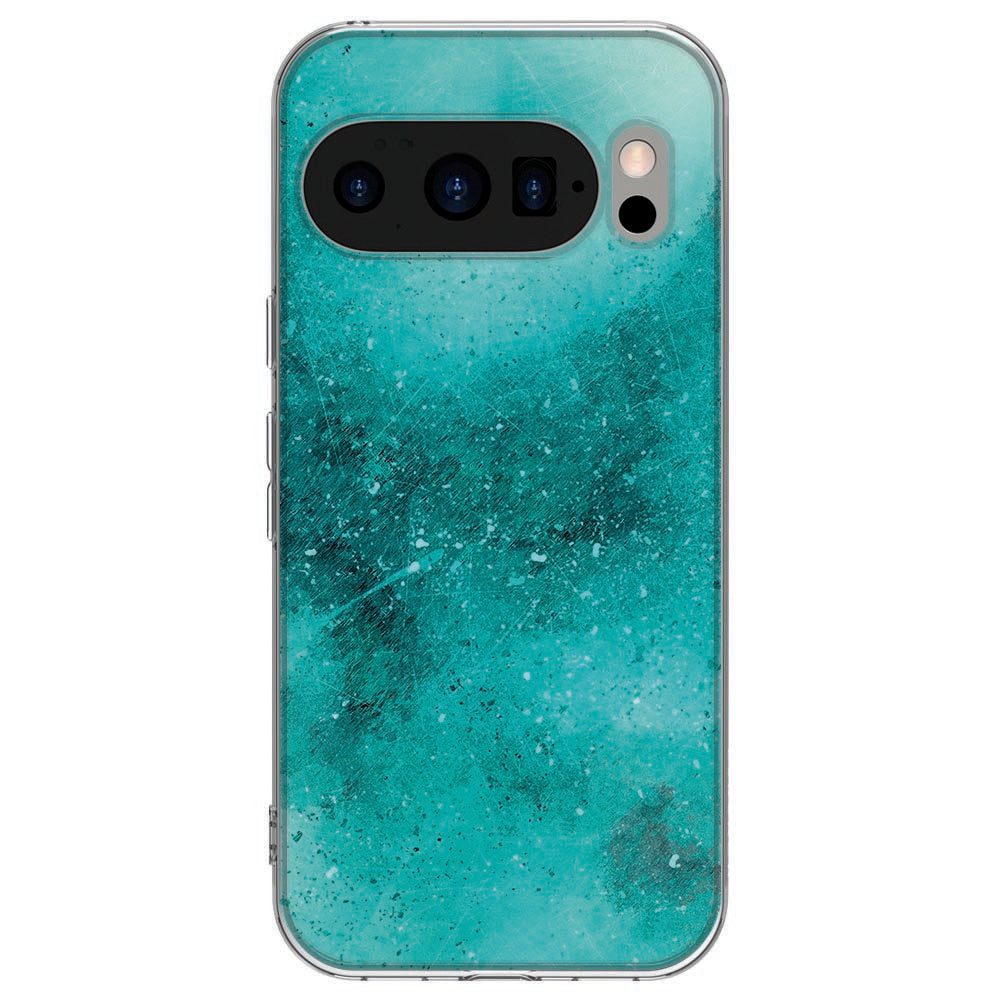 Achterkant van Google Pixel 10 / 10 Pro TPU hoesje Painting Blue