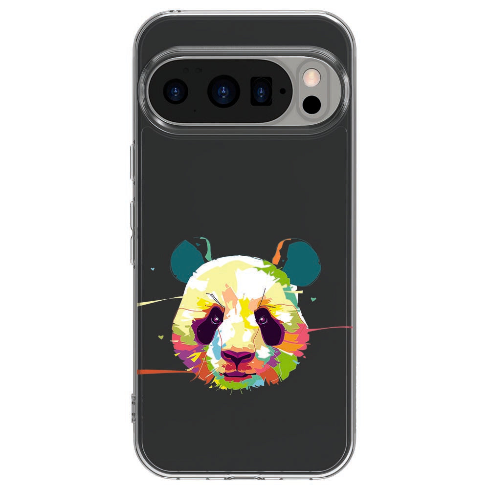 Achterkant van Google Pixel 10 / 10 Pro TPU hoesje Panda Color