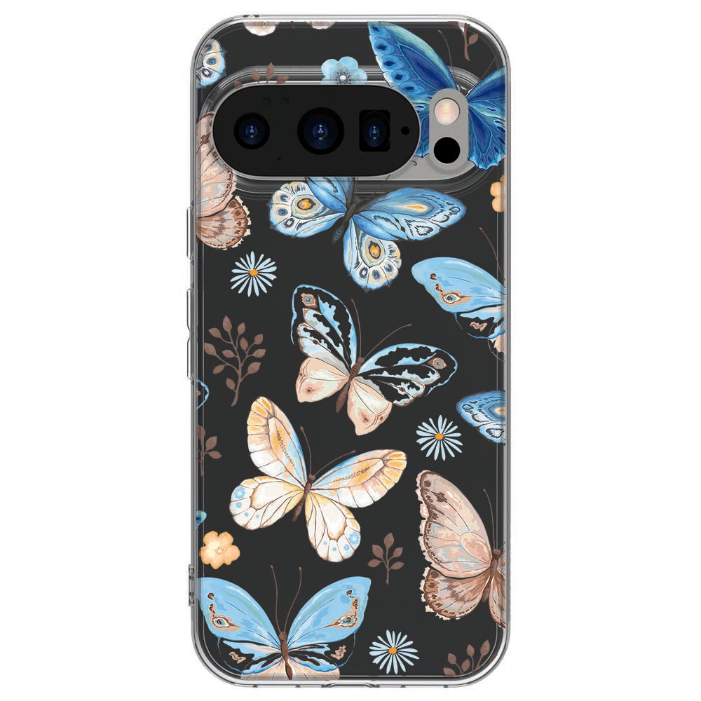 Achterkant van Google Pixel 10 / 10 Pro TPU hoesje Vlinder