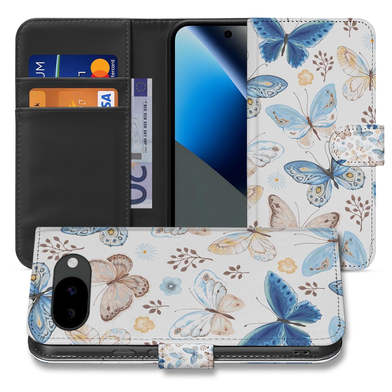 Vlinder bookcase hoesje voor de Google Pixel 10a