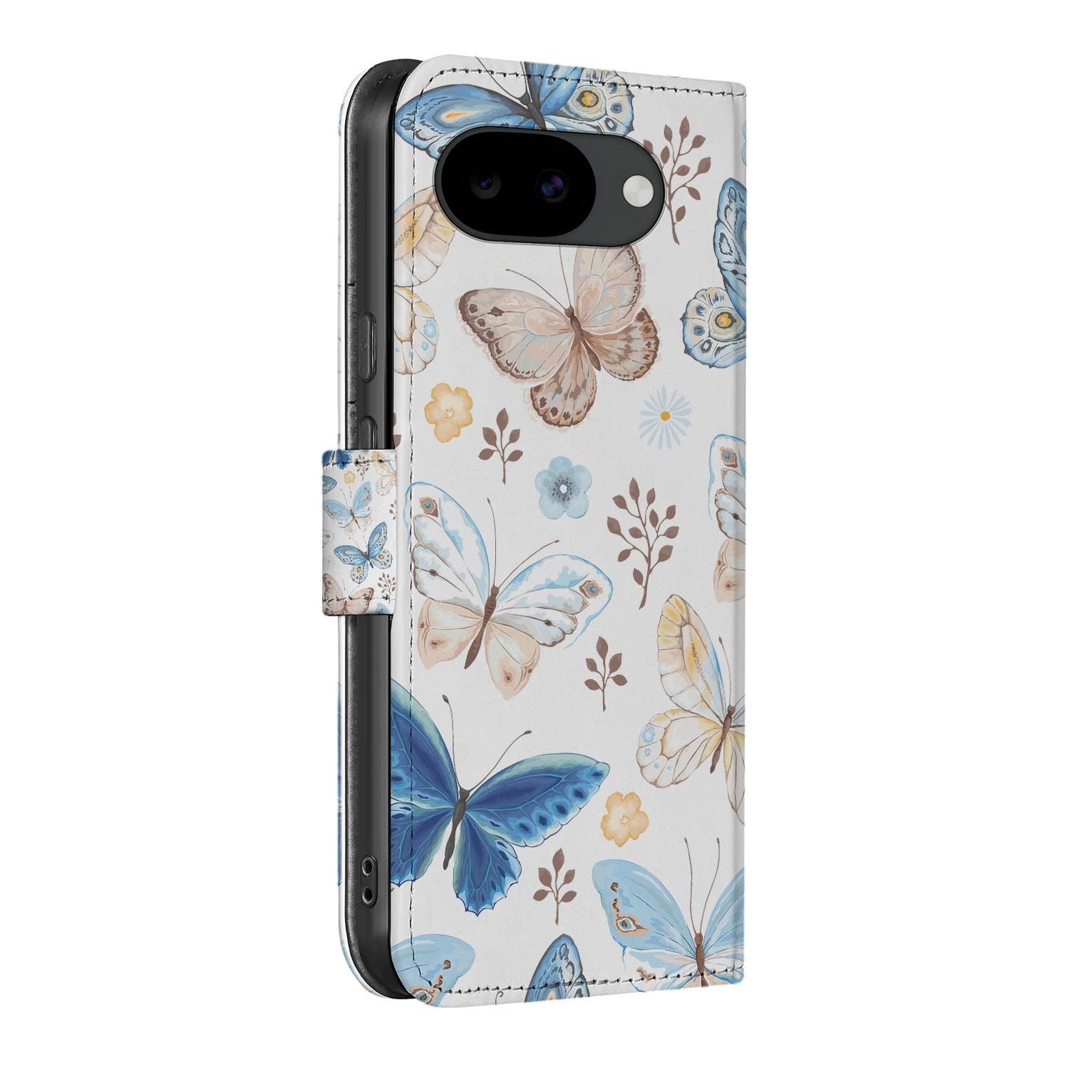 Bookcase hoesje Google Pixel 10a met Vlinder print