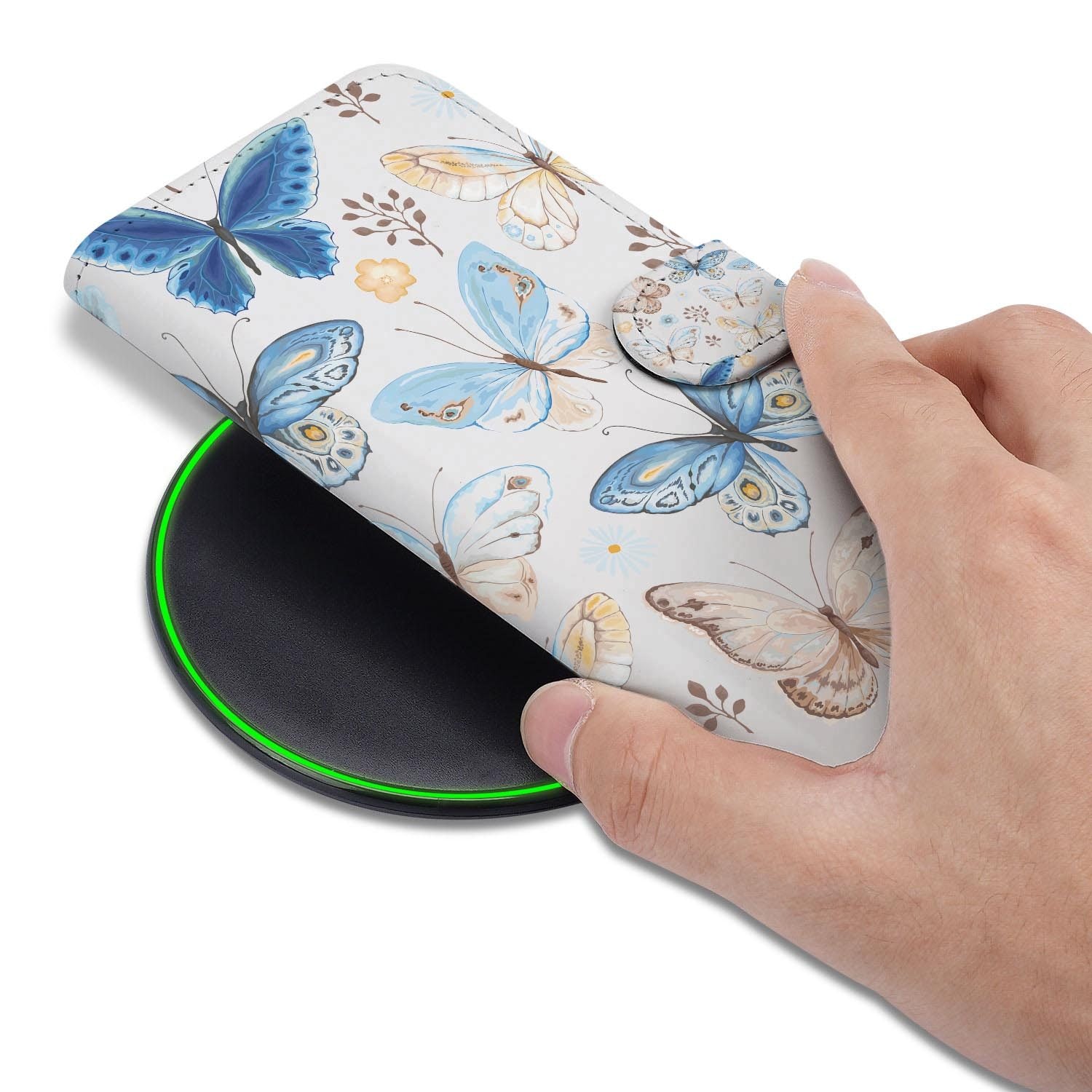 Hoesje met pasjeshouder voor Google Pixel 10a in Vlinder stijl