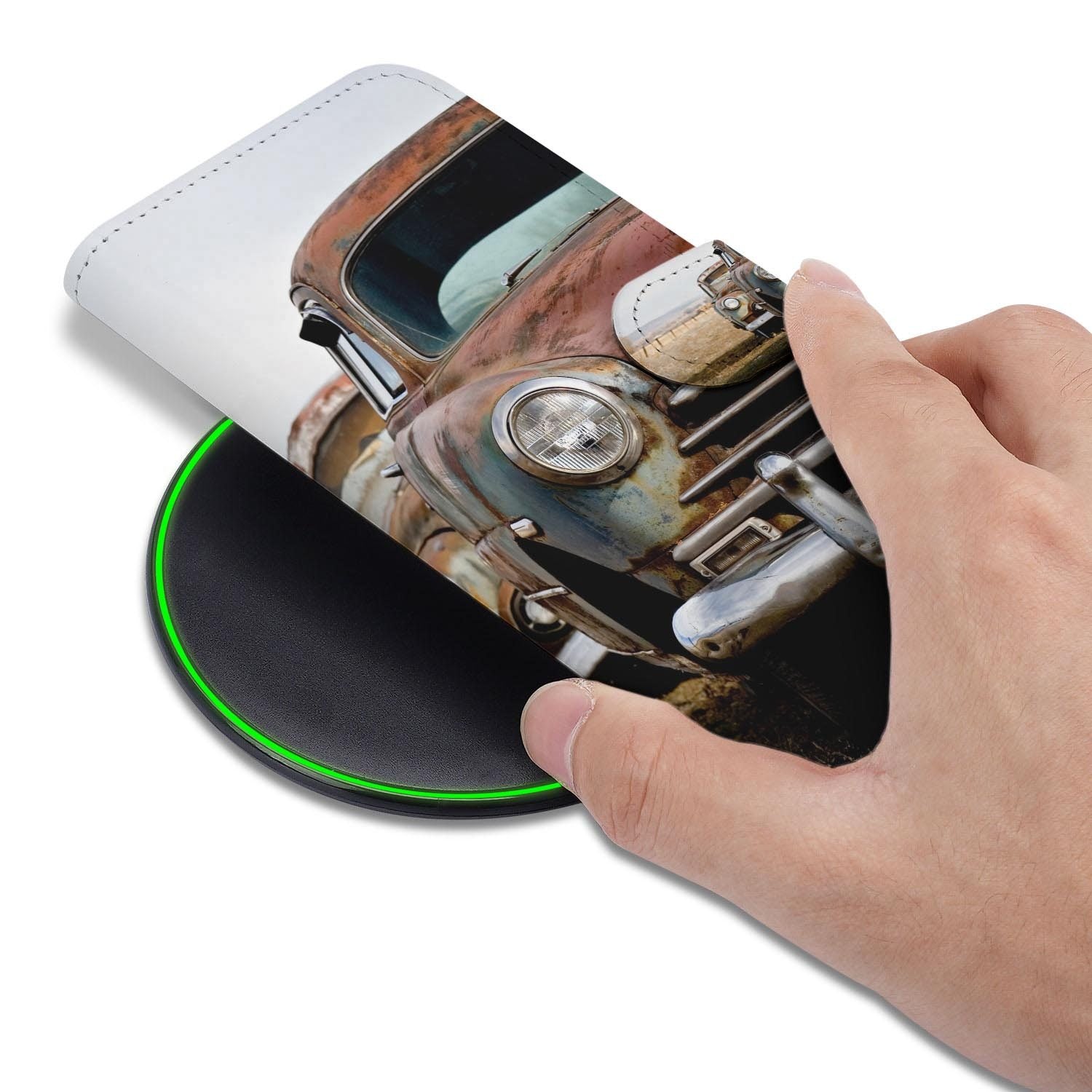 Hoesje met pasjeshouder voor Google Pixel 10a in Vintage Auto stijl