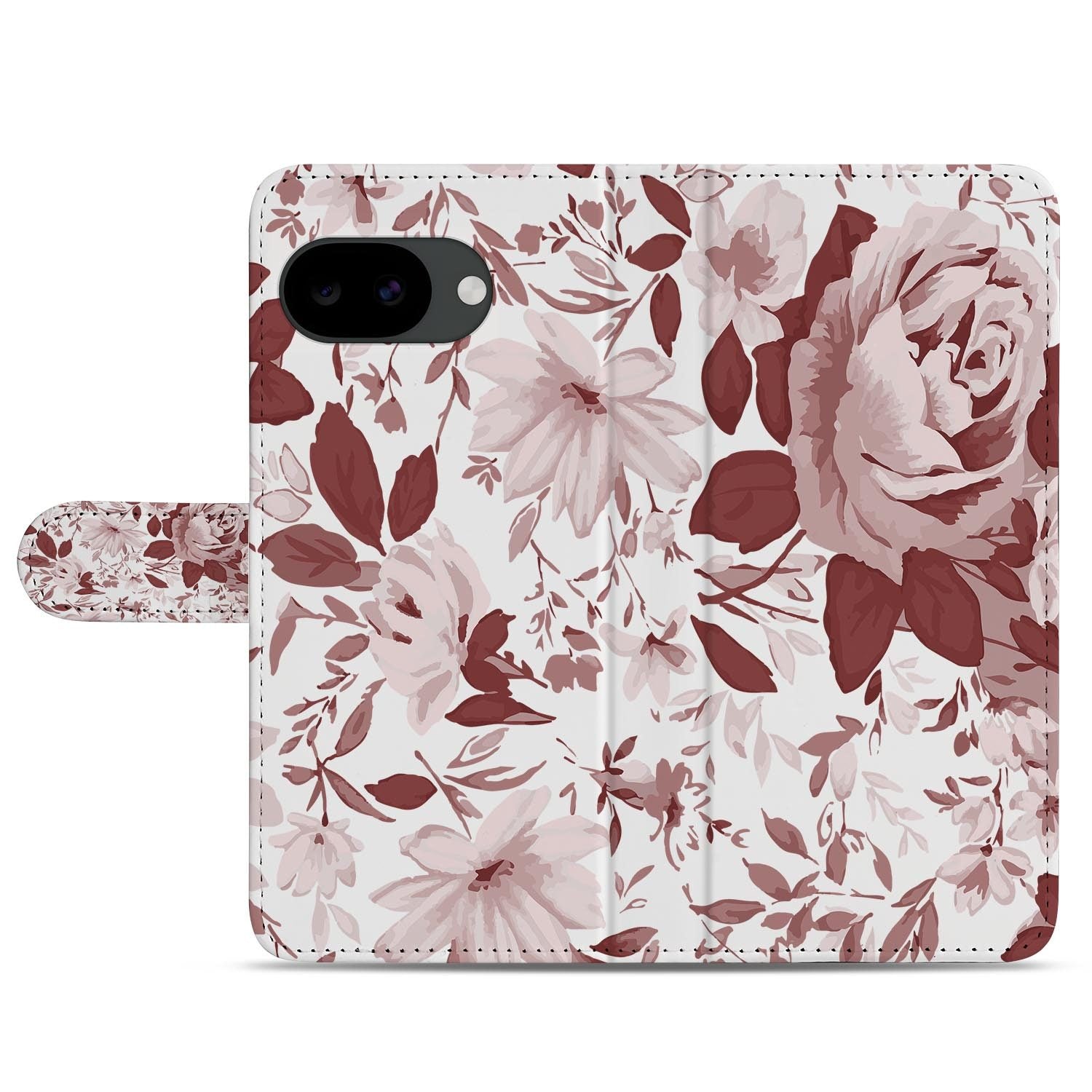 Google Pixel 10a portemonnee hoesje met Watercolor Flowers design