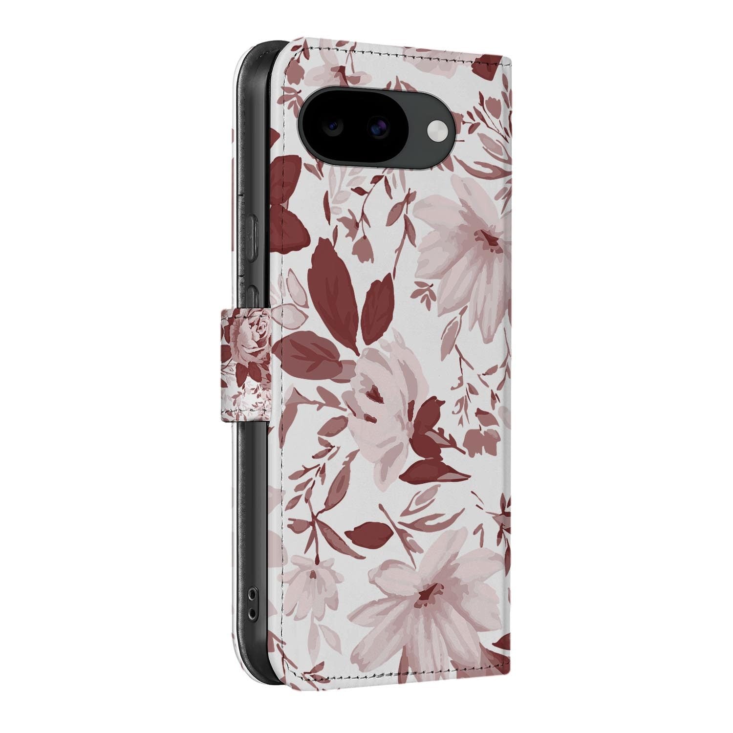 Bookcase hoesje Google Pixel 10a met Watercolor Flowers print