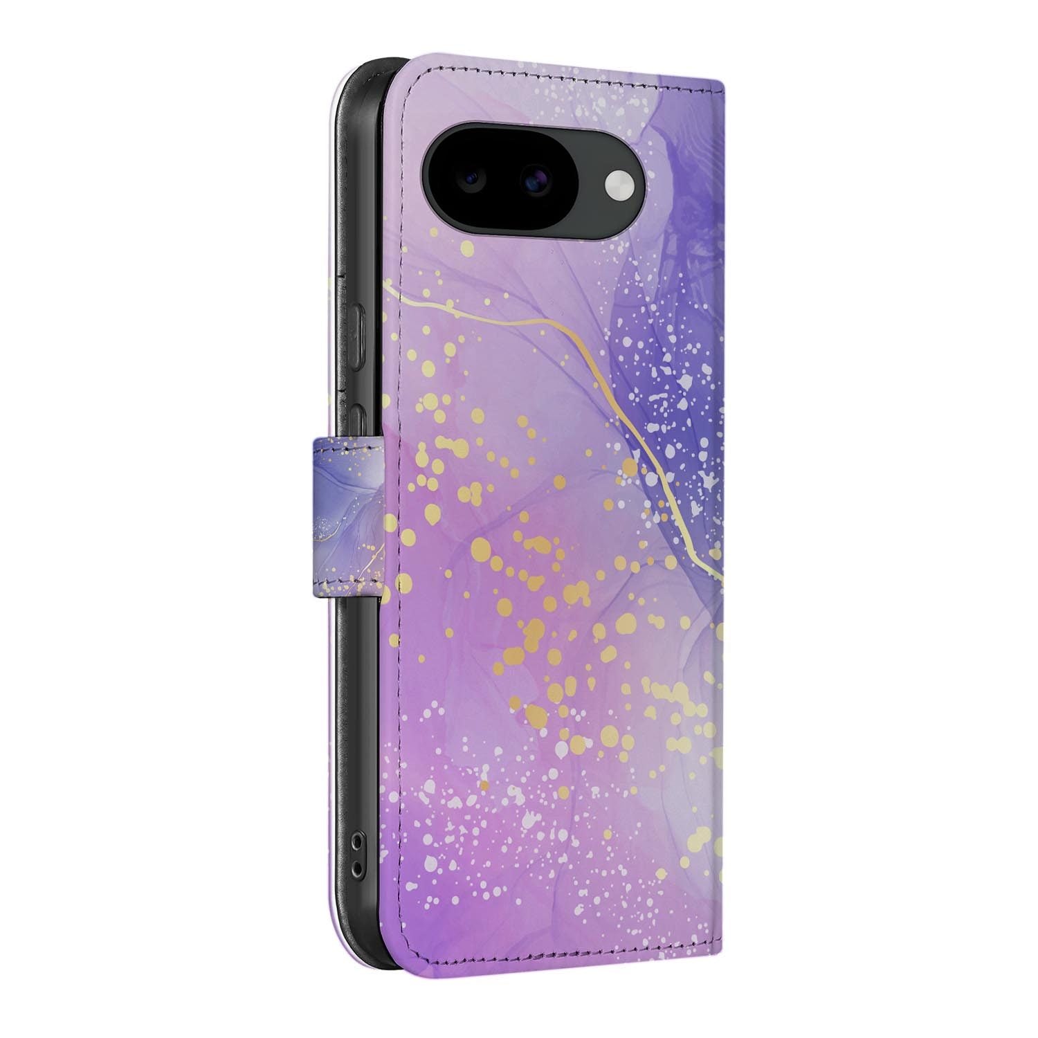Bookcase hoesje Google Pixel 10a met Watercolor Paars print