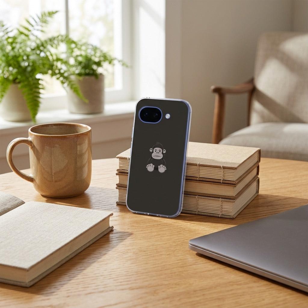 Google Pixel 10a back cover hoesje Gorilla - lifestyle foto in huiselijke setting