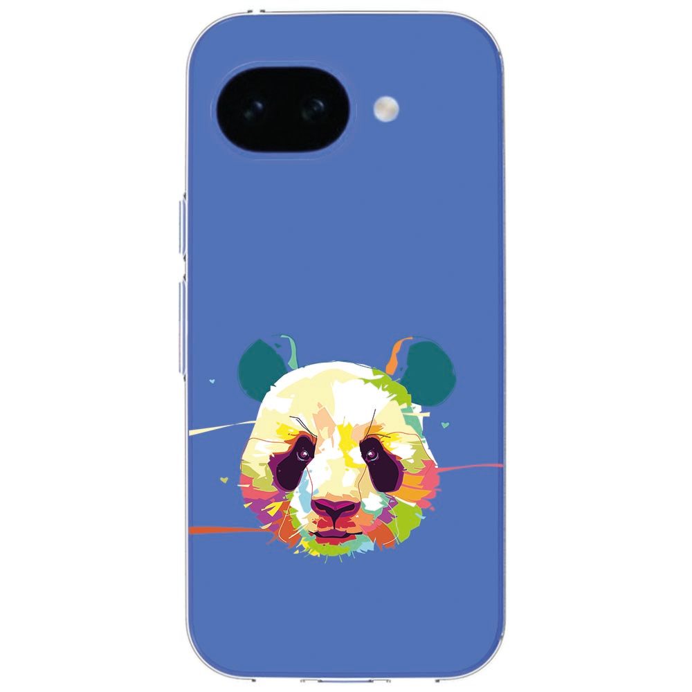 Google Pixel 10a met het Panda Color hoesje vanaf de zijkant bekeken