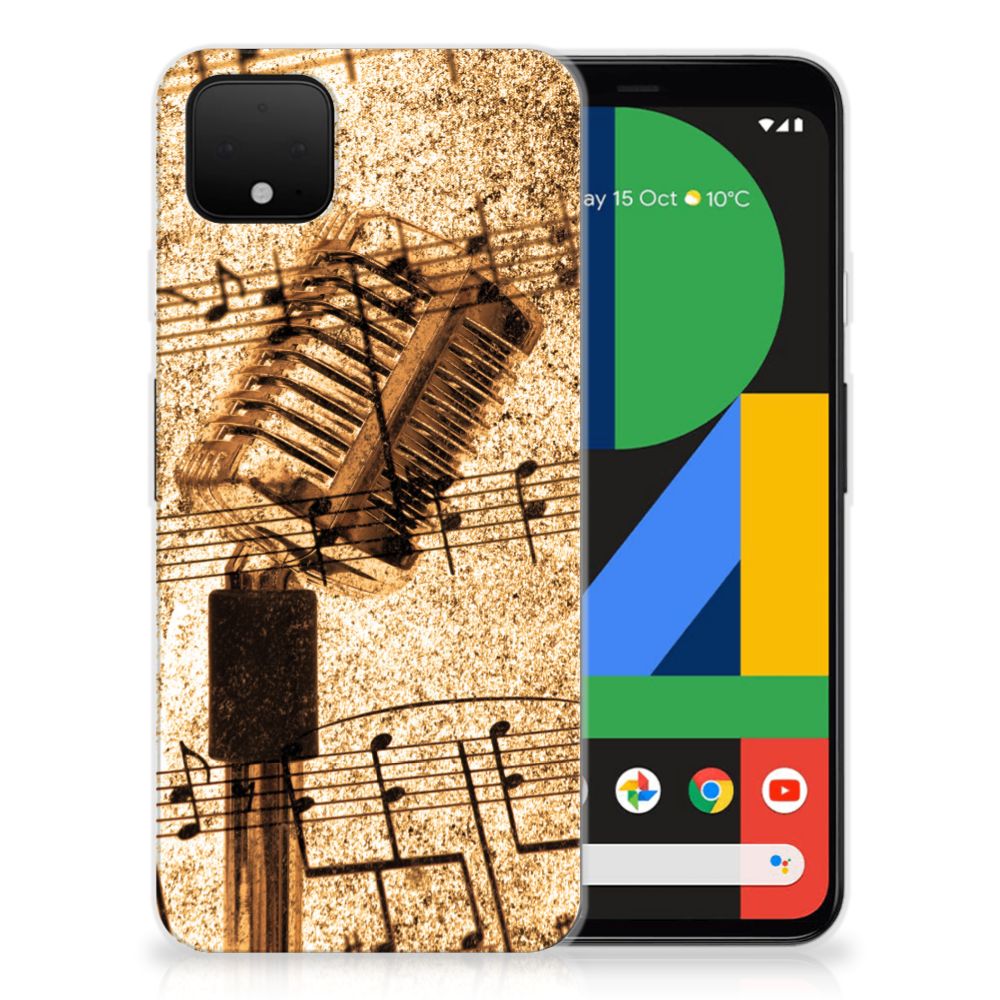 Google Pixel 4 XL Siliconen Hoesje met foto Bladmuziek