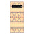 Google Pixel 6 Pro TPU bumper Aztec Yellow achterzijde ontwerp patroon