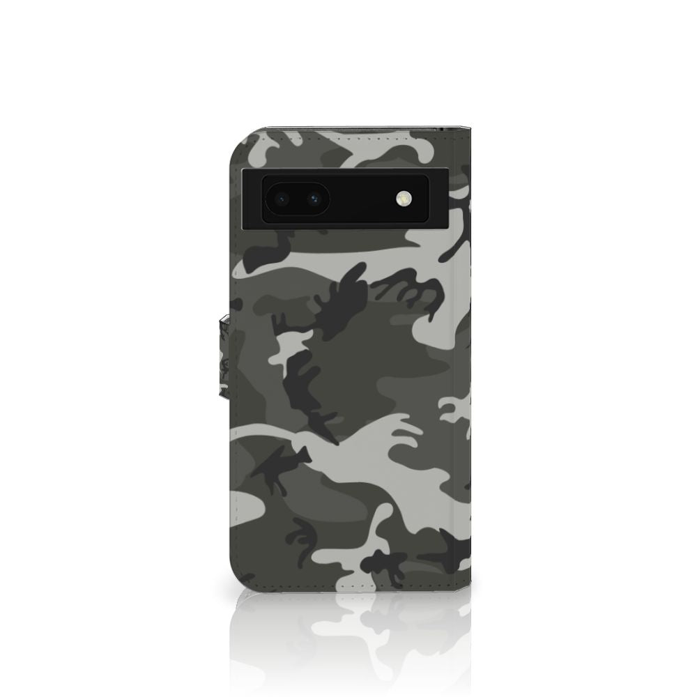 Google Pixel 6A Telefoon Hoesje Army Light camouflage voorkant