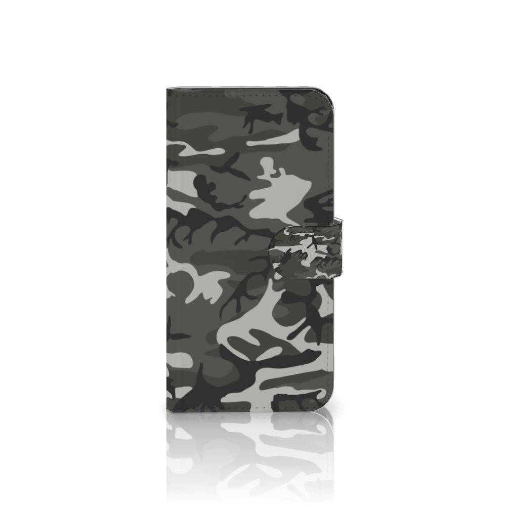 Google Pixel 6A Telefoon Hoesje Army Light telefoonhoesje camouflage design voorkant